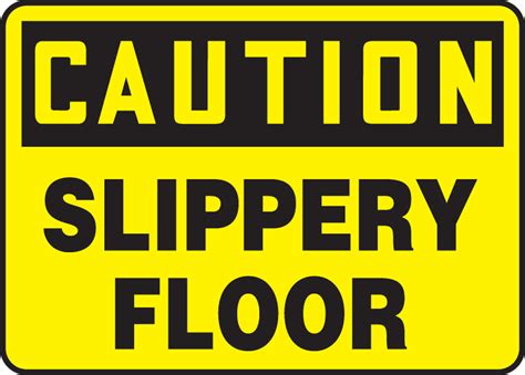 slippery floor phrase